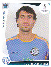 Vasile Maftei AFC Unirea Urziceni samolepka UEFA Champions League 2009/10 #470